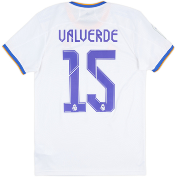 2021-22 Real Madrid Maillot Domicile Valverde #15 - 9/10 - (S)
