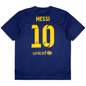 2014-15 Barcelona Maillot Domicile Basique Messi #10 - 8/10 - (XL)