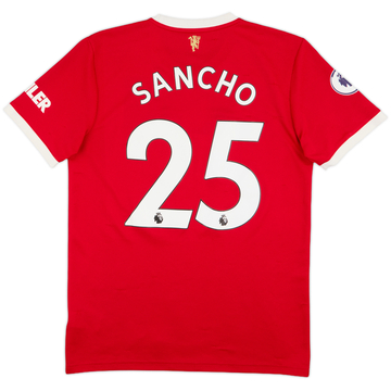 2021-22 Manchester United Maillot domicile Sancho #25 - 7/10 - (M)
