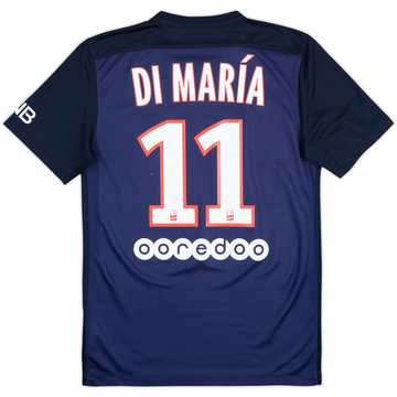 2015-16 Paris Saint-Germain Maillot domicile DiMaria #11 - 5/10 - (S)