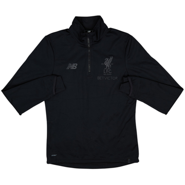 2017-18 Liverpool New Balance Haut d'entraînement 1/4 zip - 7/10 - (S)