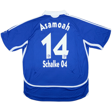 2007-08 Schalke Maillot domicile signé Asamoah #14 - 4/10 - (XXL)