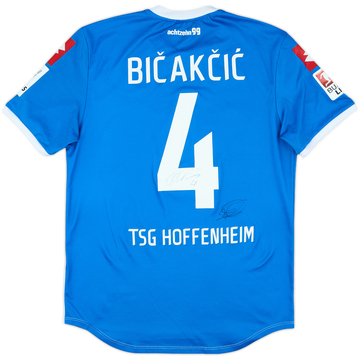Maillot domicile Hoffenheim 2014-15 dédicacé par l'équipe Bicakcic #4 - 7/10 - (M)