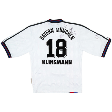 1996-98 Bayern Munich Maillot extérieur signé Klinsmann #18 - 8/10 - (S)