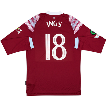 2022-23 West Ham Maillot Domicile ML Ings #18 (L)