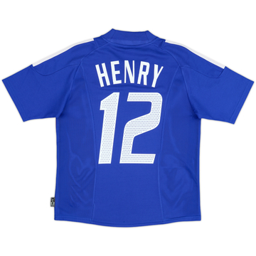 2002-04 France Maillot Domicile Henry #12 - 8/10 - (Y)