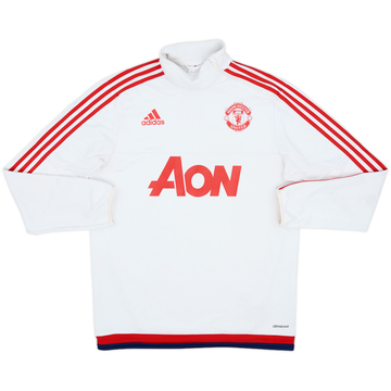 2015-16 Manchester United adidas Haut d'entraînement 1/4 zip - 5/10 - (M)