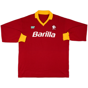1988-89 Roma Maillot Domicile Manches Longues - 8/10 - (XL)