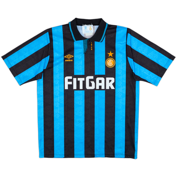 1991-92 Inter Milan Maillot Domicile - 6/10 - (L)