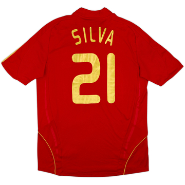 2007-09 Spain Maillot Domicile Silva #21 - 7/10 - (L)