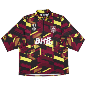 2023-24 Burnley Version joueur 1/4 Zip Haut d'entraînement #49 (Muric) - 7/10 - (XL)