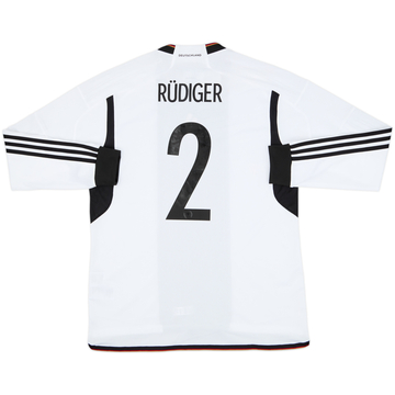 Maillot Domicile Allemagne 2022-23 Manches Longues Rudiger #2 (L)