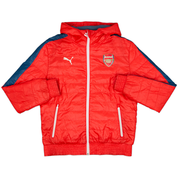 2015-16 Arsenal Puma Manteau de banc à capuche - 7/10 - (M)