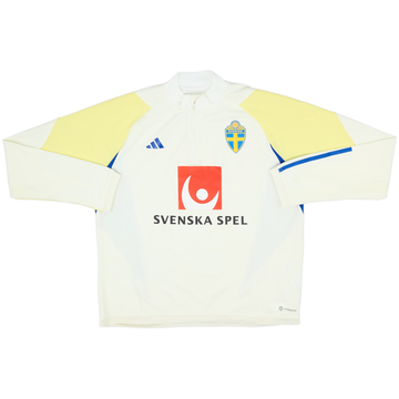 2023-24 Sweden adidas Haut d'entraînement 1/4 zip - 8/10 - (Femme XL)