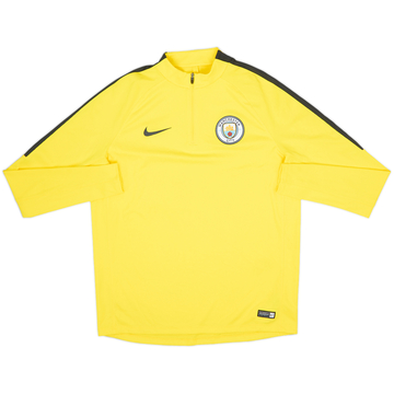2017-18 Manchester City Nike Haut d'entraînement 1/4 Zip - 8/10 - (L)