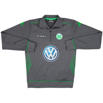 2014-15 Wolfsburg Kappa Haut d'entraînement 1/4 Zip - 6/10 - (S)
