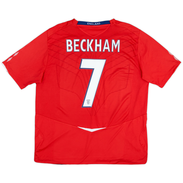 2008-10 England Maillot extérieur Beckham #7 - état 4/10 - (XXL)