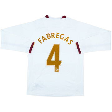 2007-08 Arsenal Extérieur Maillot ML Fabregas #4 - 8/10 - (S)