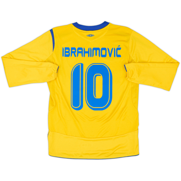 Maillot Suède Domicile ML 2005-06 Ibrahimovic #10 - 9/10 - (S)