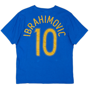 2006-07 Sweden Nike Tee en coton Ibrahimovic #10 - 8/10 - (L)
