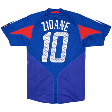 2004-06 France Maillot Domicile Zidane #10 - 9/10 - (S)