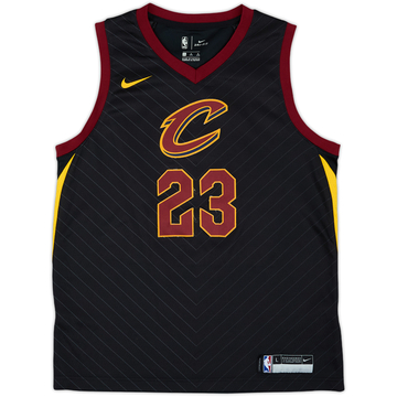 2017-18 Cleveland Cavaliers James #23 Nike Maillot Swingman alternatif - 3/10 - (L.Boys)