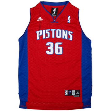 2006-08 Detroit Pistons Wallace #36 adidas Swingman Maillot alternatif - 6/10 - (L.Boys)