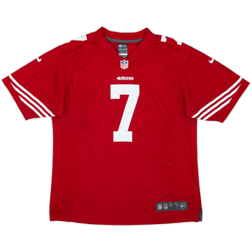 2012-16 San Francisco 49ers Kaepernick #7 Maillot Domicile Nike Game - 6/10 - (L.Boys)