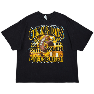 2009 Pittsburgh Steelers Six fois Champions du monde T-shirt graphique - 8/10 - (XXL)