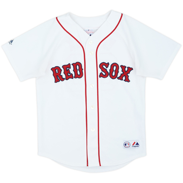 2005-08 Boston Red Sox Varitek #33 Majestic Maillot Domicile - 7/10 - (M.Boys)