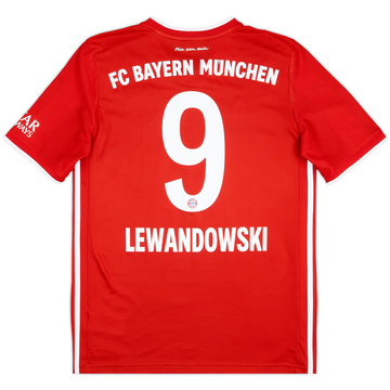 2020-21 Bayern Munich Maillot domicile signé Lewandowski #9 - 8/10 - (XL.Boys)