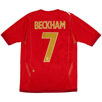 2006-08 England Maillot extérieur Beckham #7 - 4/10 - (M)