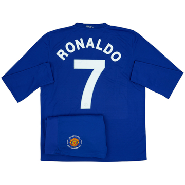 2008-09 Manchester United Troisième Maillot Manches Longues et Short Ronaldo #7 - 5/10 - (L)