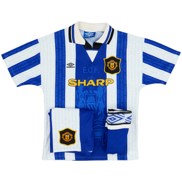 1994-96 Manchester United Troisième Kit Complet - 8/10 - (L.Boys)