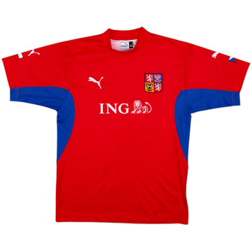 2002-04 République Tchèque Maillot Domicile Basique - 7/10 - (M)