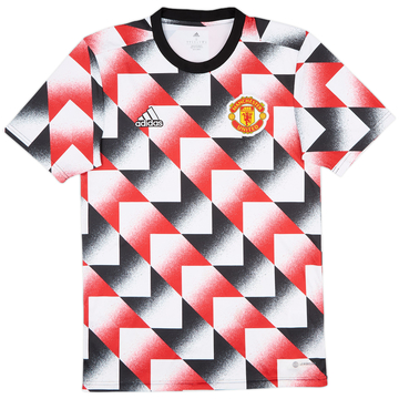 2022-23 Manchester United adidas Maillot d'entraînement pré-match - 9/10 - (S)