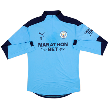 2020-21 Manchester City Version Joueur Puma Haut d'entraînement 1/4 Zip #10 - 10/10 - (M)