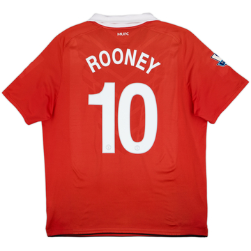 2010-11 Maillot domicile Manchester United Rooney #10 - 6/10 - (XL)