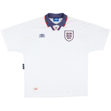 1993-95 England Maillot Domicile - 6/10 - (XL)