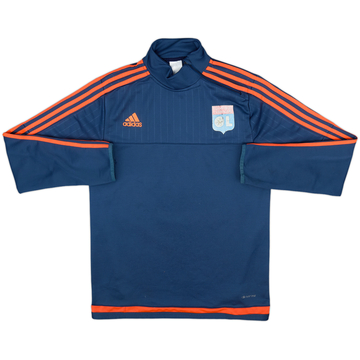 2015-16 Lyon adidas Sweat 1/4 zip - 4/10 - (S)