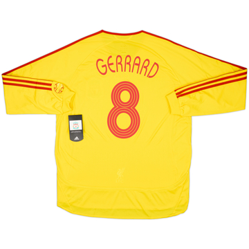 2006-07 Liverpool Maillot Extérieur ML Version Joueur Gerrard #8 (XL)
