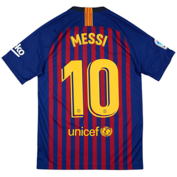 2018-19 Barcelona Maillot Domicile Messi #10 - 10/10 - (S)