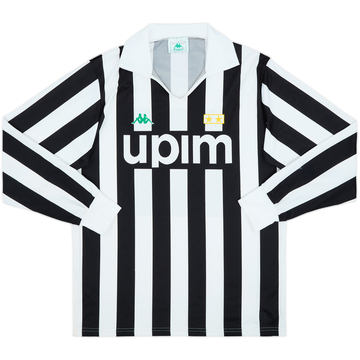 1990-92 Juventus Maillot Basique Domicile L/S - 7/10 - (L)