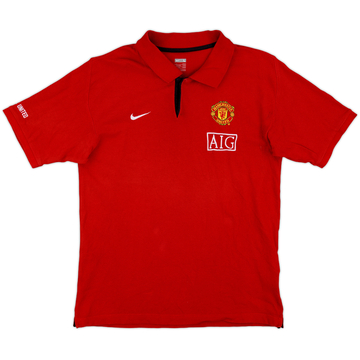 2008-09 Manchester United Nike Polo - État 8/10 - (L)