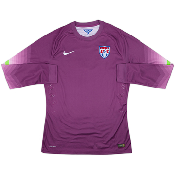 2014-15 USA Maillot de gardien version joueur - 8/10 - (L)