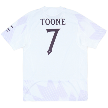 2025-26 Manchester United Women's Maillot extérieur authentique Toone #7 Coupe unisexe