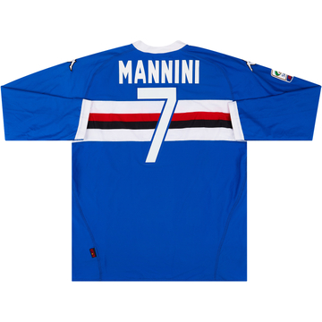 2010-11 Sampdoria Maillot de match domicile ML Mannini #7