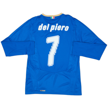 2007-08 Italy Maillot Domicile ML Del Piero #7 - 8/10 - (S)