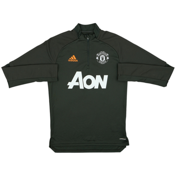 2020-21 Manchester United adidas Haut d'entraînement 1/4 Zip - 7/10 - (S)
