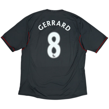 2011-12 Liverpool Maillot extérieur Gerrard #8 - état 5/10 - (XL)